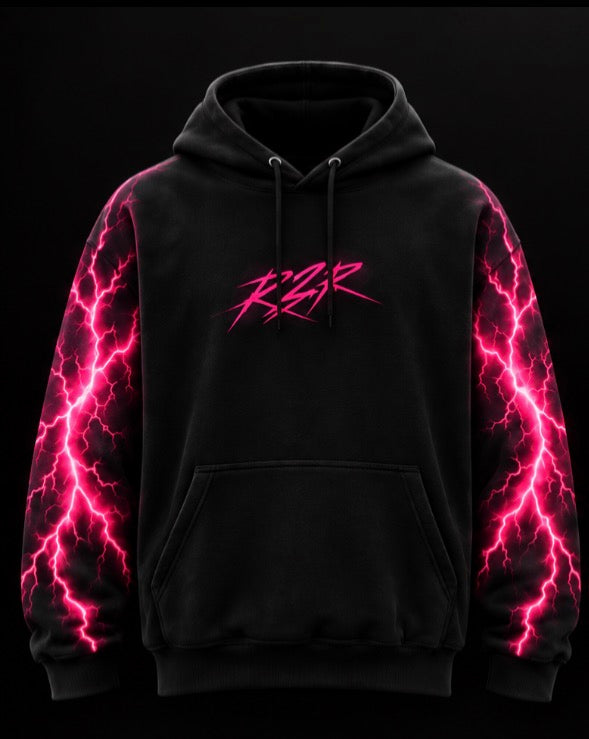 Pink lightning hoodie